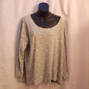 Pendleton Long Sleeve Asymmetrical Scoop Neck Top